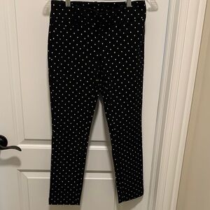 Davina Stylish Elegant Trendy Black & White Polka Dot women’s dress pants.Size2R